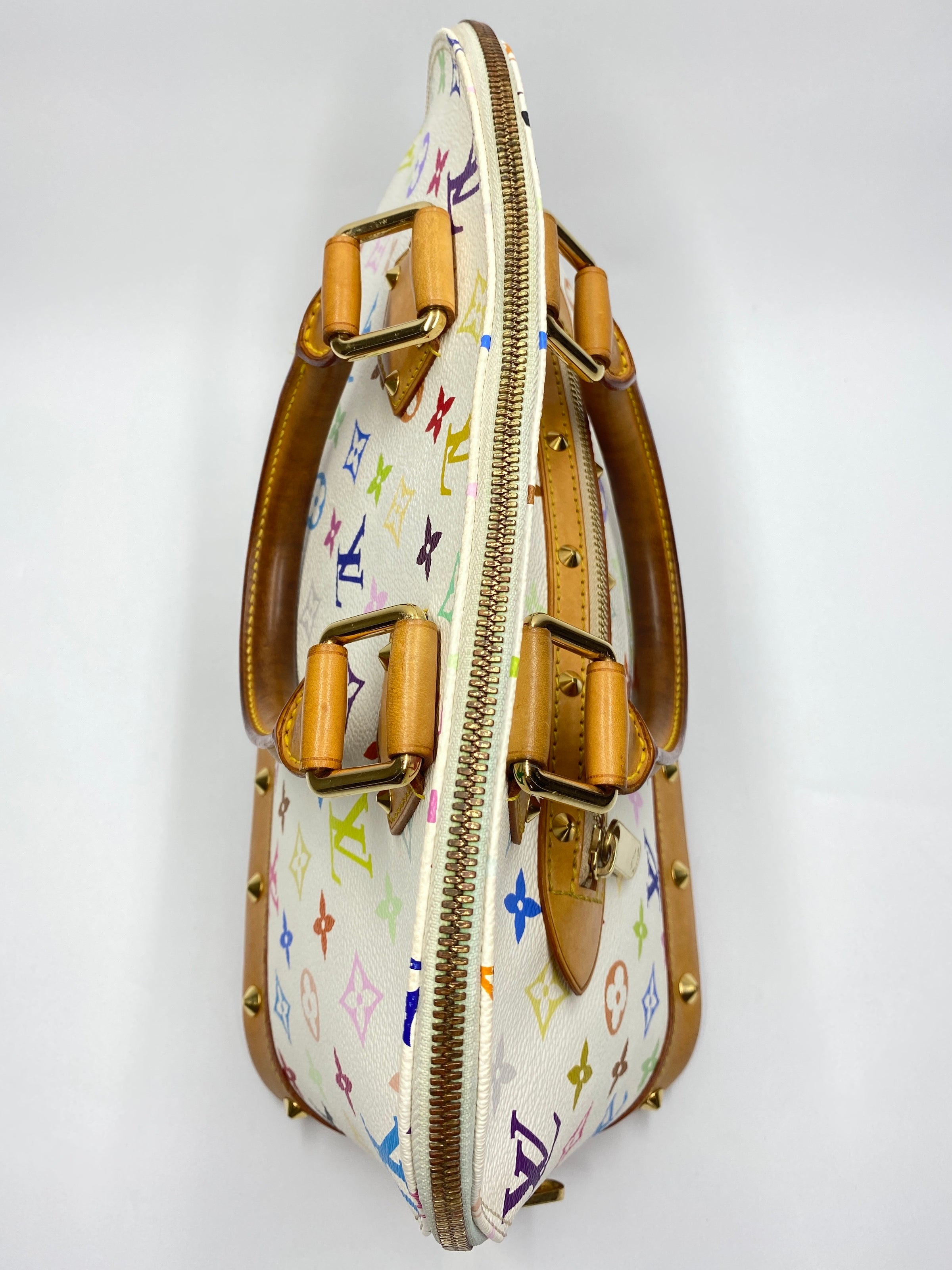 Louis Vuitton White Multicolor Alma