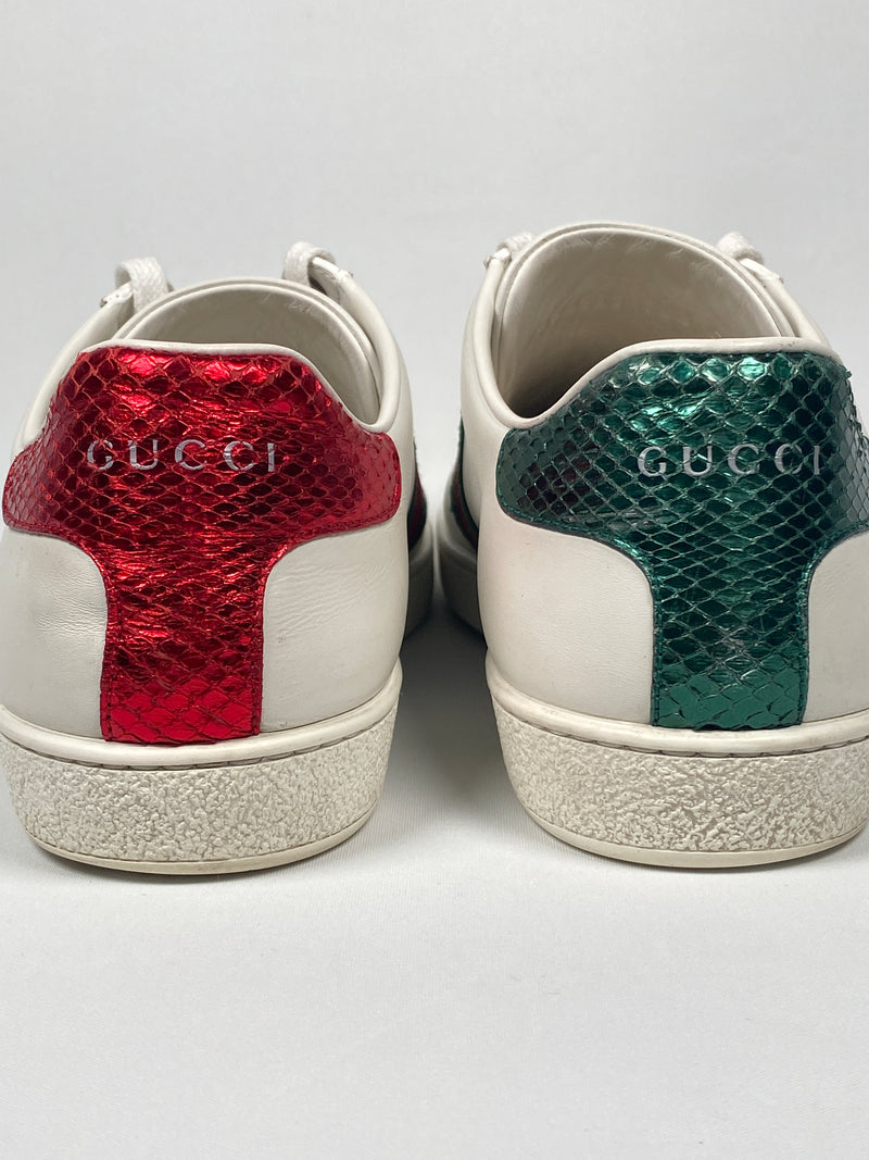 GUCCI - ACE SAFETY PIN SNEAKER - Sz 38.5 *fits large
