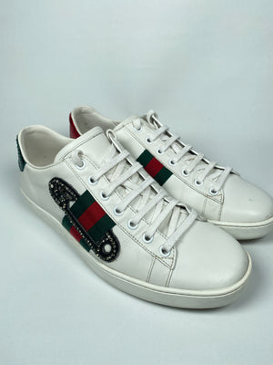 GUCCI - ACE SAFETY PIN SNEAKER - Sz 38.5 *fits large