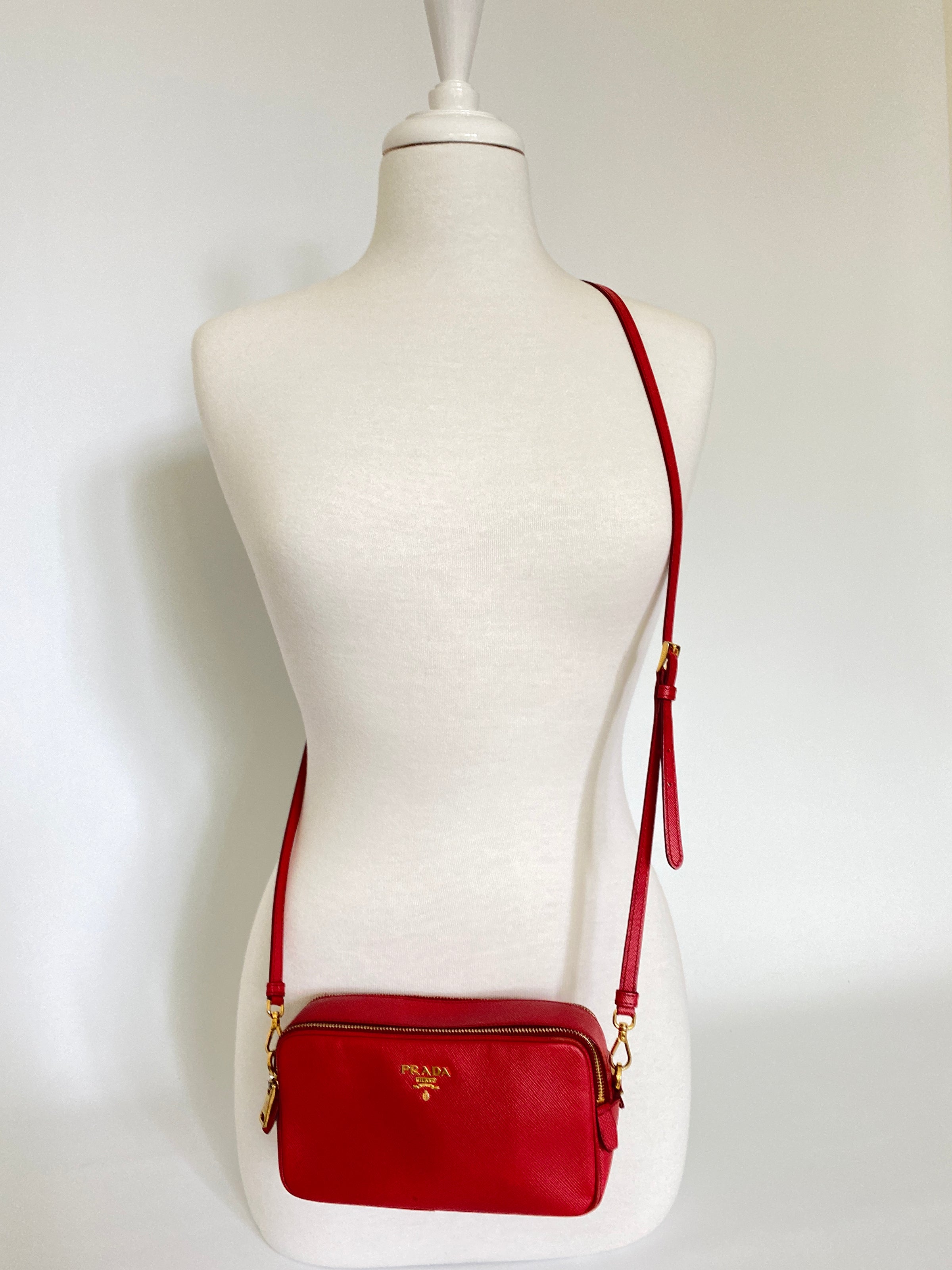 Prada Mini Red Camera Bag Review