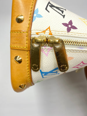 LOUIS VUITTON ALMA PM BAG IN WHTE MULTICOLORE MONOGRAM CANVAS