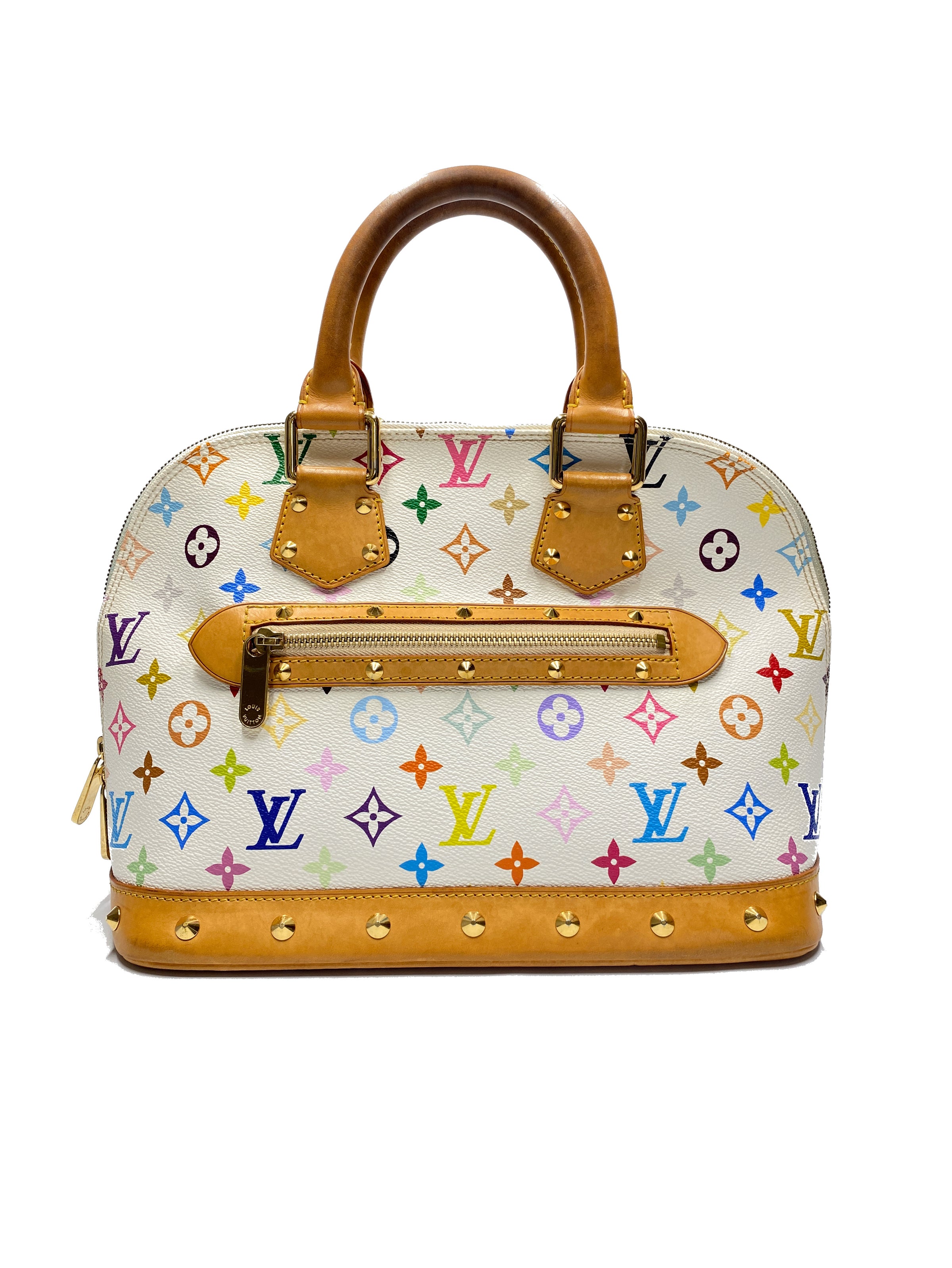 Louis Vuitton Alma Large Monogram Canvas Satchel Bag