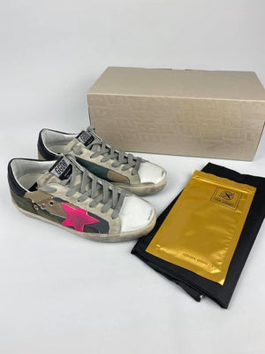 GGDB - CAMO & FUCHSIA SUPERSTARS - SZ 36 - NEW IN BOX