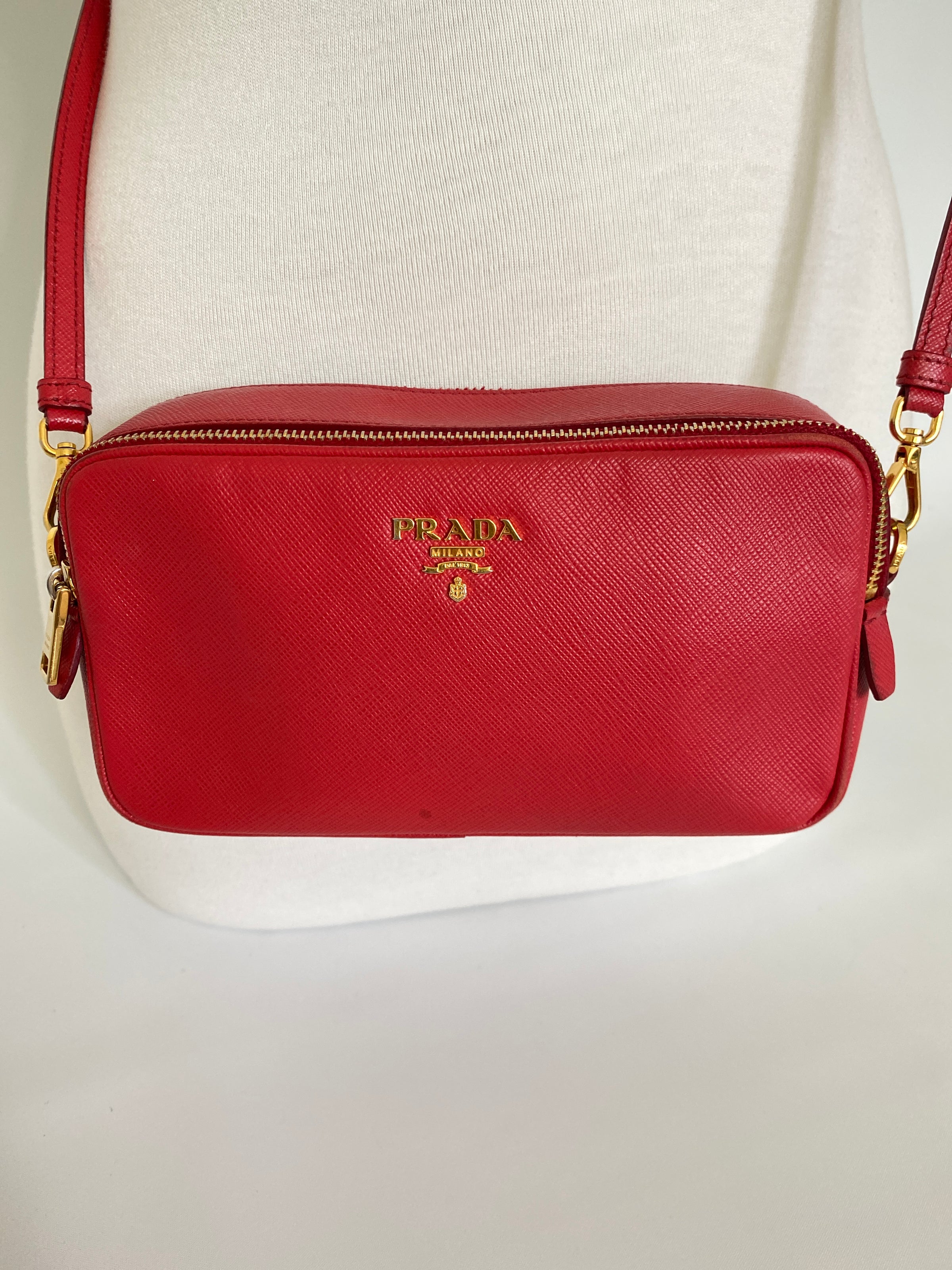 Prada Mini Red Camera Bag Review