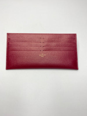 Louis Vuitton Calfskin Pochette Felicie Card Holder Insert Fuchsia