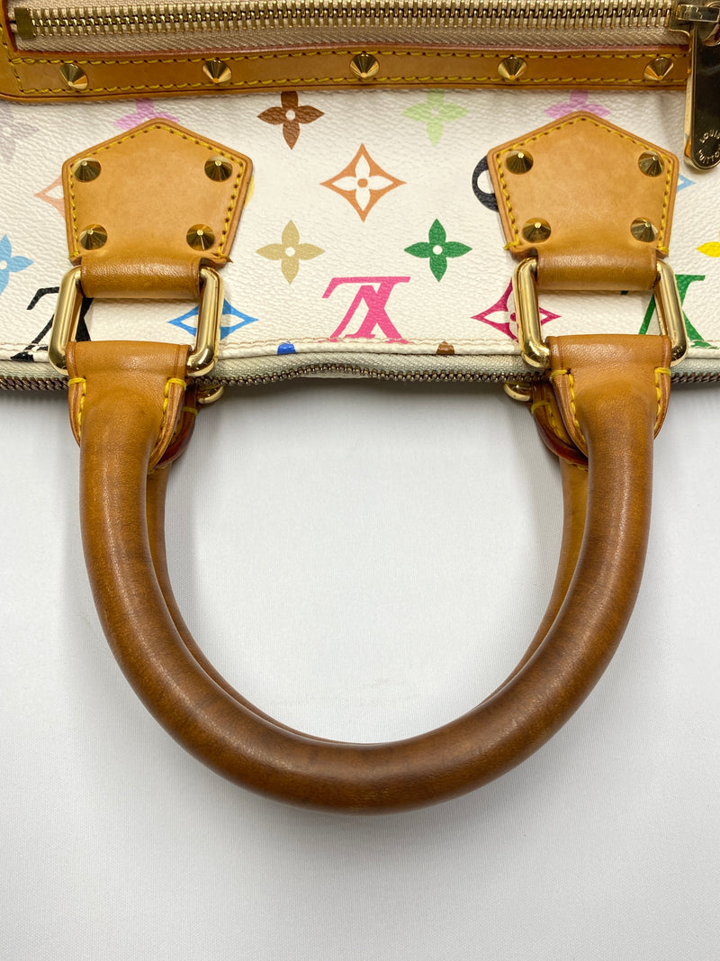 LOUIS VUITTON ALMA PM BAG IN WHTE MULTICOLORE MONOGRAM CANVAS