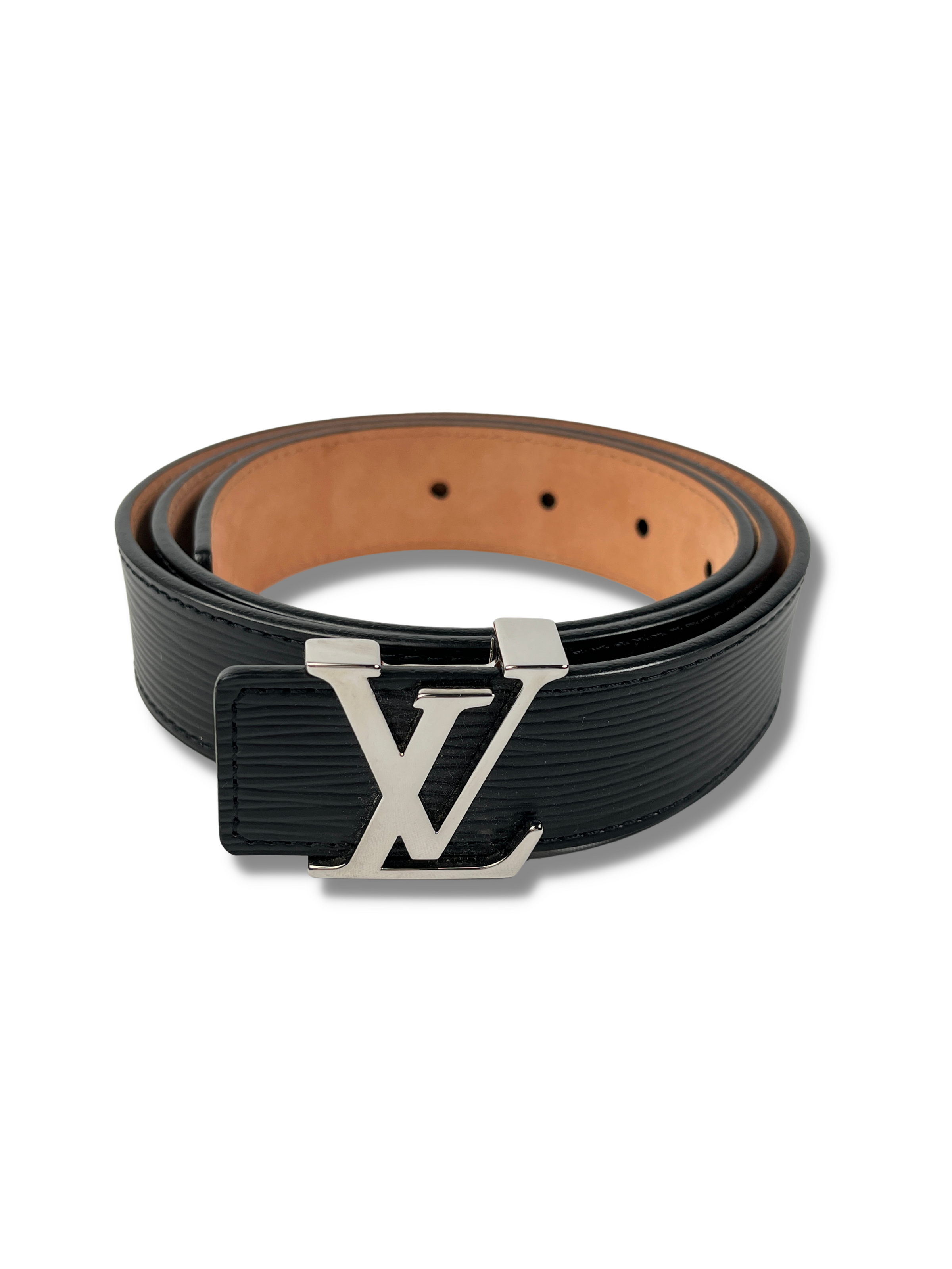 Louis Vuitton Black EPI Leather Belt Size 85/34