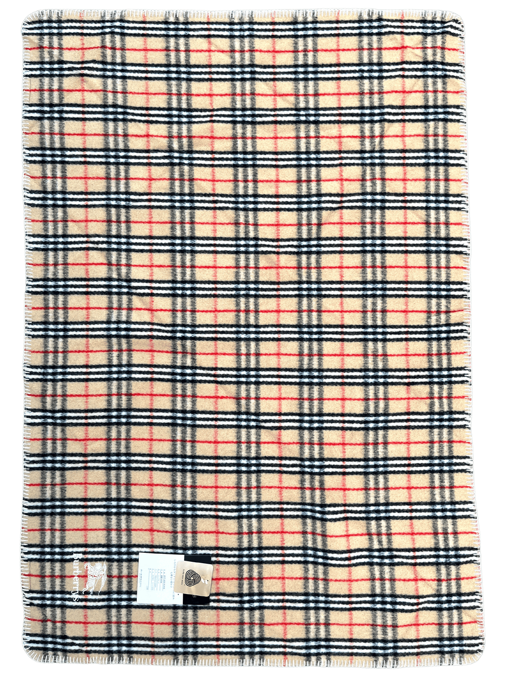 BURBERRY - 100% LAMBSWOOL NOVACHECK BLANKET - NEW - 140 x 100 CM